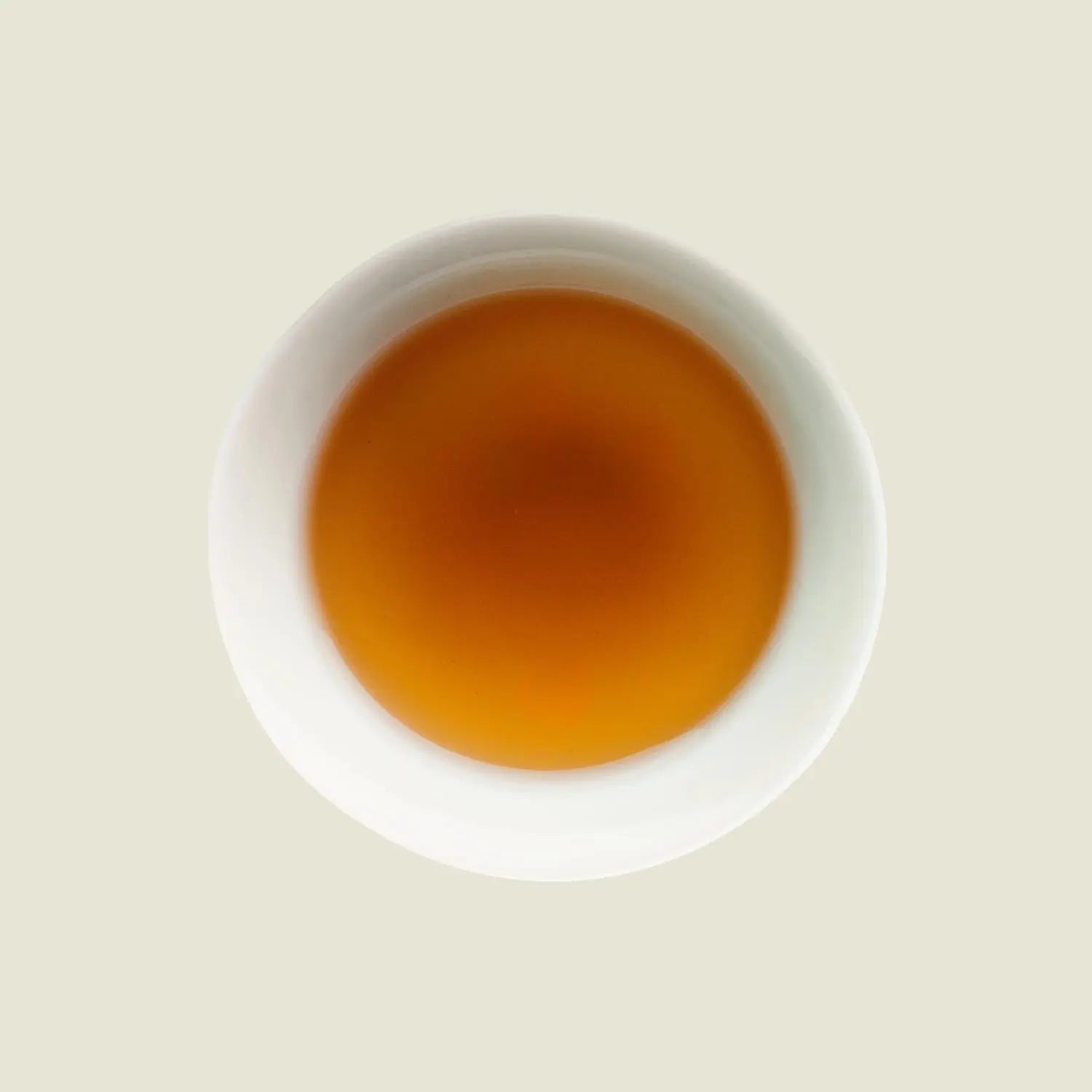 Da Hong Pao - Noema - Tassenfarbe kräftiges Orange von oben fotografiert