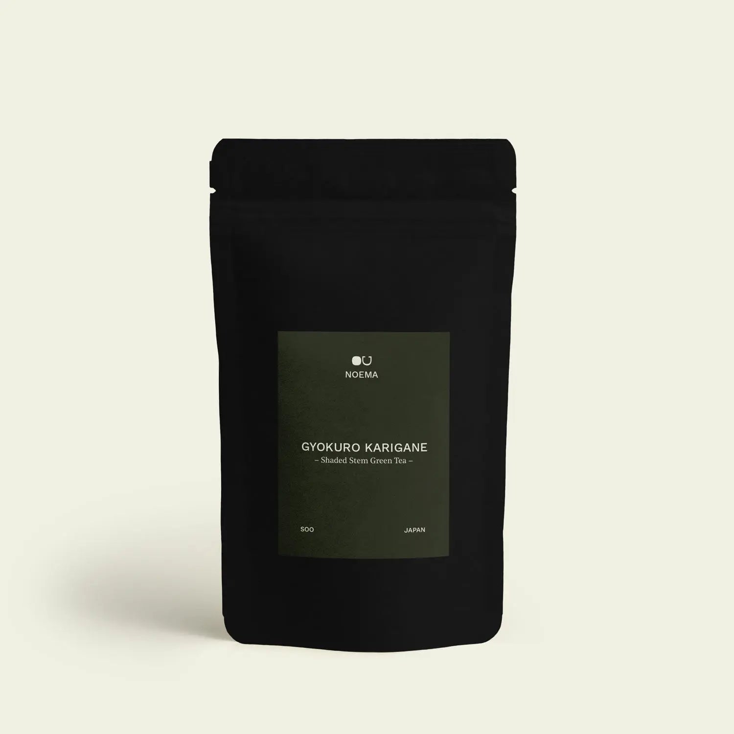Gyokuro Karigane - Noema - Teeverpackung von vorne fotografiert