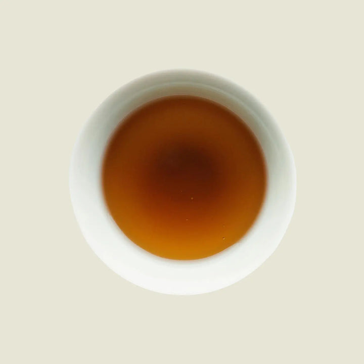 Muscatel Dragon - Noema - Tassenfarbe dunkles orange von oben fotografiert